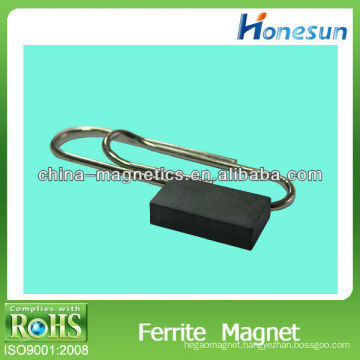 small cube isotropic ferrite magnets 10.5x7.5x2.5mm